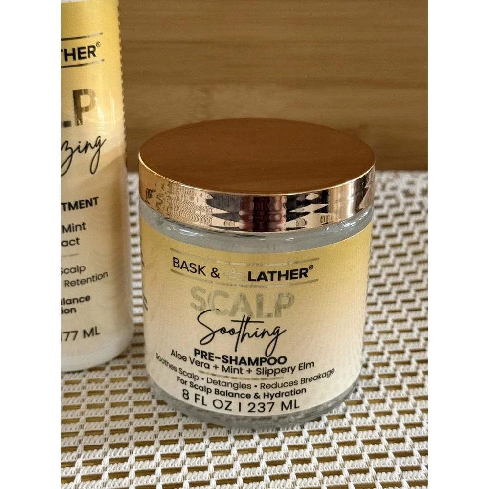 Bask & Lather Hydrating & Nourishing 4-Step Routine Scalp Therapy System